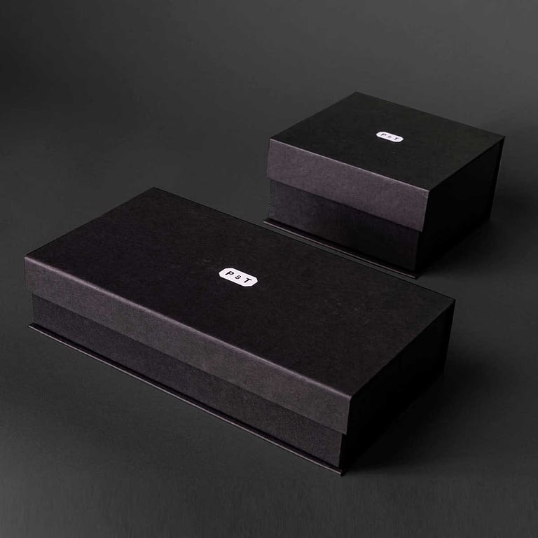 Custom rigid boxes for tea brand P&T by Framme
