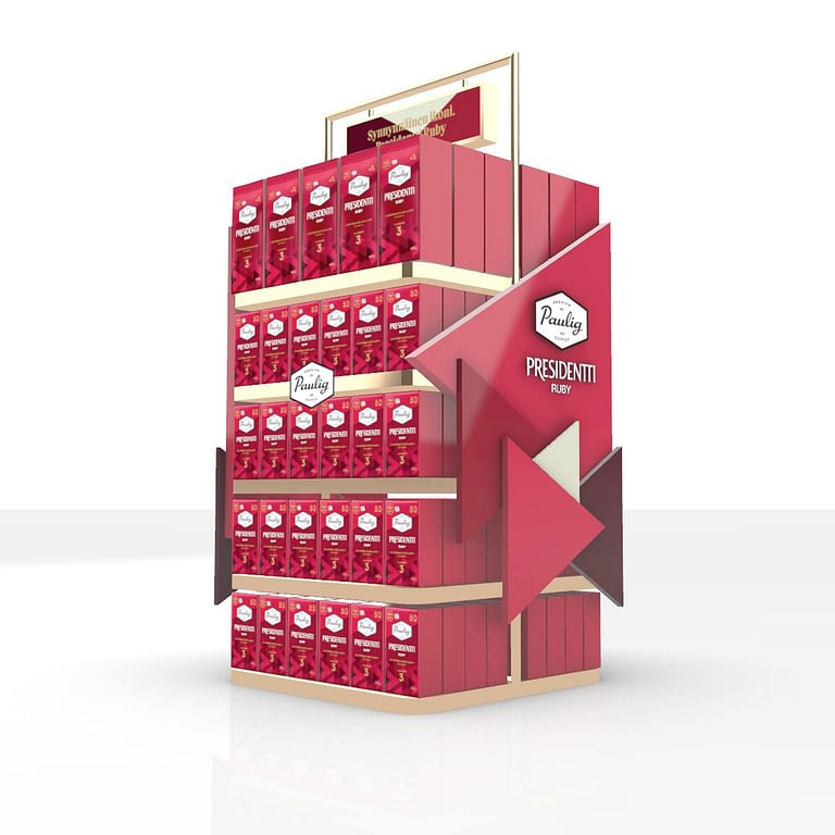 Paulig Ruby Modular Retail Display by Framme
