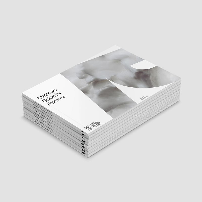 Framme Materials Guide Booklet for more sustainable marketing